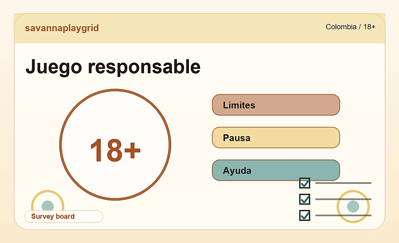 Juego responsable en savannaplaygrid